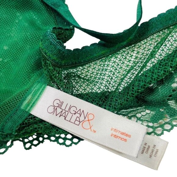 10/$25🦋 Gilligan & O'Malley Green Lace Y-Back Front Close Bralette - Size XS - Picture 13 of 16